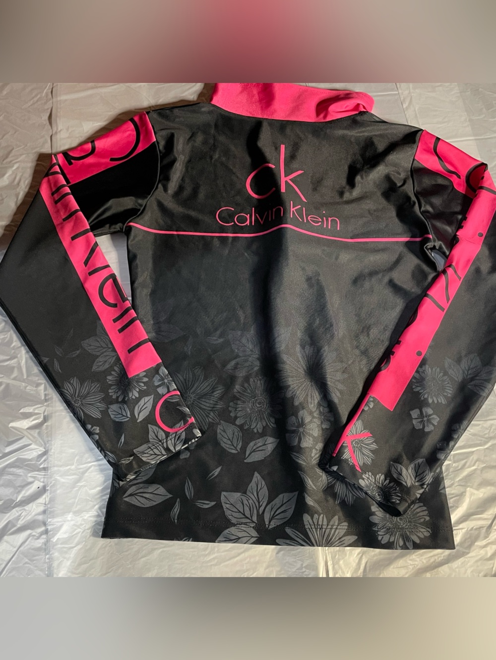 Calvin Klein Performance 2 Pc Set zip Hoodie & Pants Womens Small logo soft